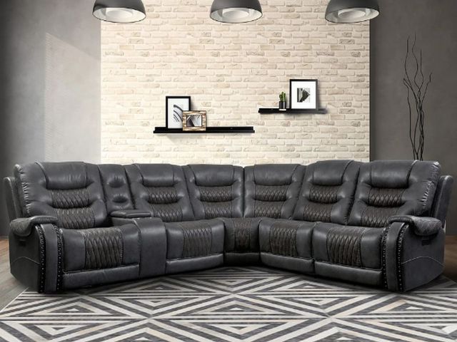 Parker House® Outlaw 6-Piece Stallion Reclining Curved Sectional-1
