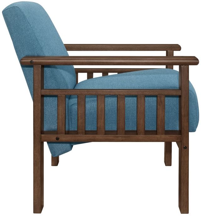 Mazin Furniture Helena Blue Upholstered Storage Accent Chair-2