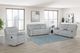 New Classic® Home Furnishings Chablis Mist Gray Manual Reclining Console Loveseat-1