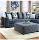 Furniture of America® Brielle 2-Piece Blue Right-Arm Facing Sectional and Chaise-1