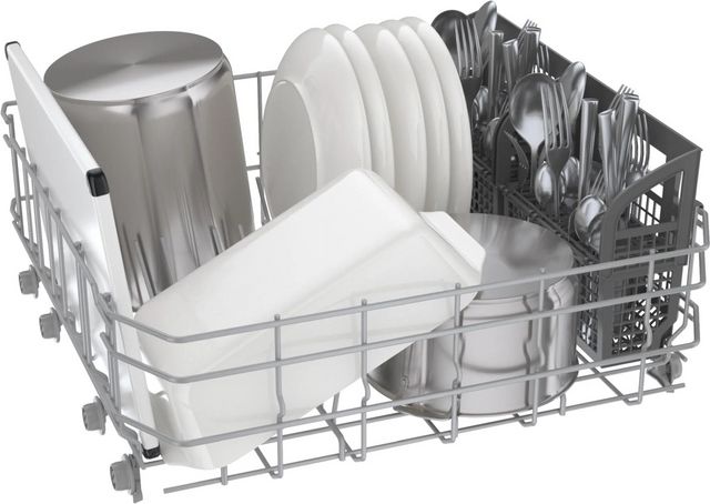 Bosch® 100 Series 24" Stainless Steel Front Control Built In Dishwasher-4