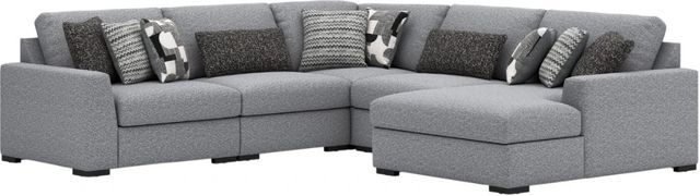 Benchcraft® Bealton 5-Piece Pepper/Salt Right-Arm Facing Sectional and Chaise-0