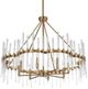 Uttermost® Crystal Warn Brass Chandelier-5