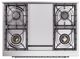 Ilve® Nostalgie II Noblesse 36'' Custom RAL Color Pro Style Dual Fuel Range with Chrome Trim-2