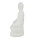 A & B Home White Sitting Buddha-2