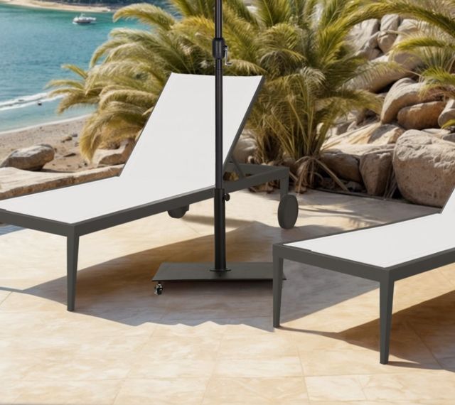 Meridian Furniture Belize Black Steel Outdoor Patio Base-3