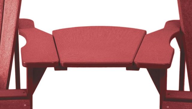 C.R. Plastics Burgundy Arm Table-1