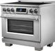 FORNO® Maximus Series Alta Qualita 36" Stainless Steel Freestanding Induction Range-1