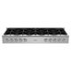 BlueStar Platinum X8 60" Stainless Steel Pro-Style Gas Rangetop with Standard Brush Stainless Steel Trim-0