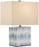 Currey & Company Nadene Blue/White/Brushed Brass Table Lamp-0
