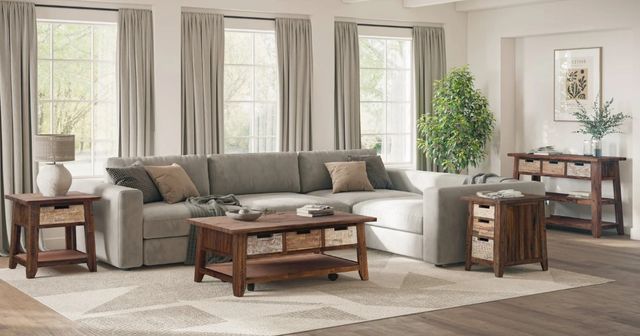 Jofran Inc. Painted Canyon Brown End Table-1