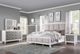 ACME Furniture Katia Light Gray/Rustic Gray/Weathered White Eastern King Upholstered Panel Bed-1