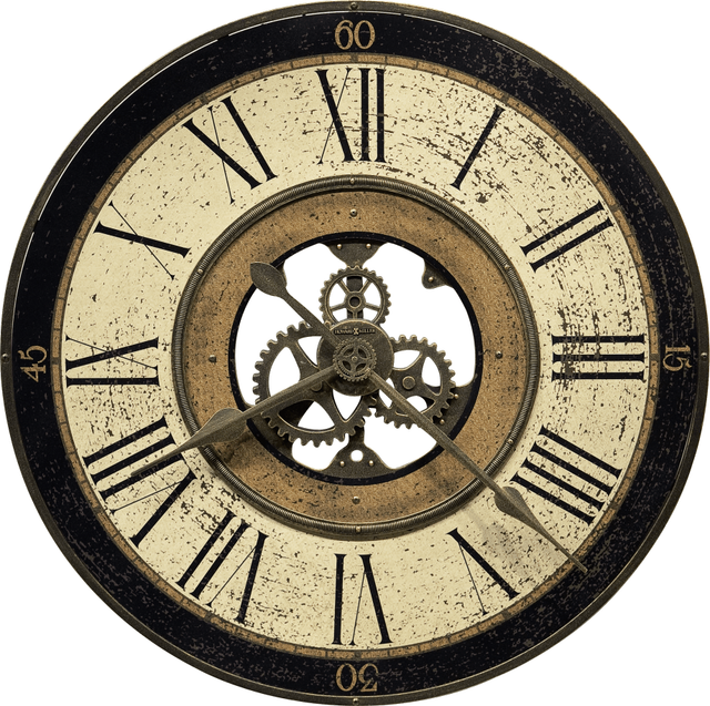Howard Miller® Brass Works 32" Antique Brass Gallery Wall Clock-0