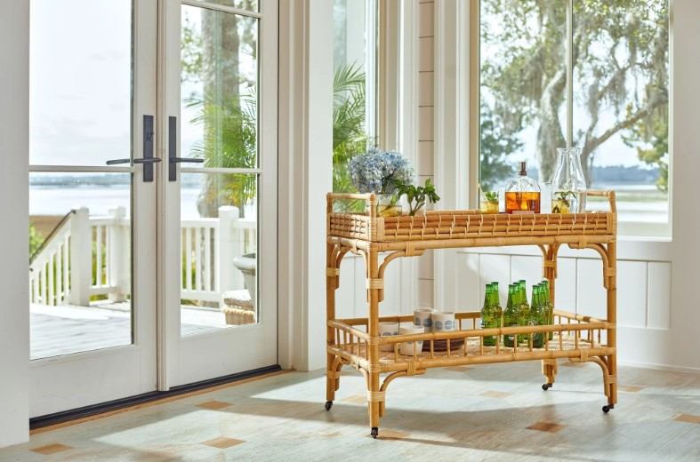 Universal Explore Home 5 O’Clock Natural Bar Cart