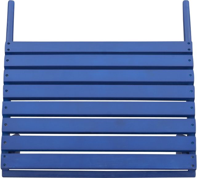 Linon Adirondack Blue Wooden Outdoor Ottoman-3