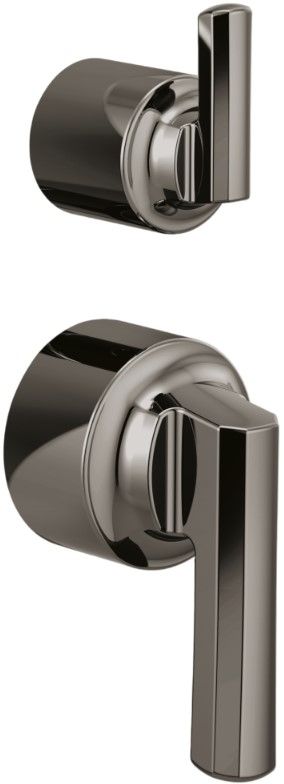 Brizo Levoir® Brilliance® Black Onyx Pressure Balance Valve with Integrated Diverter Trim Lever Handle Kit-0