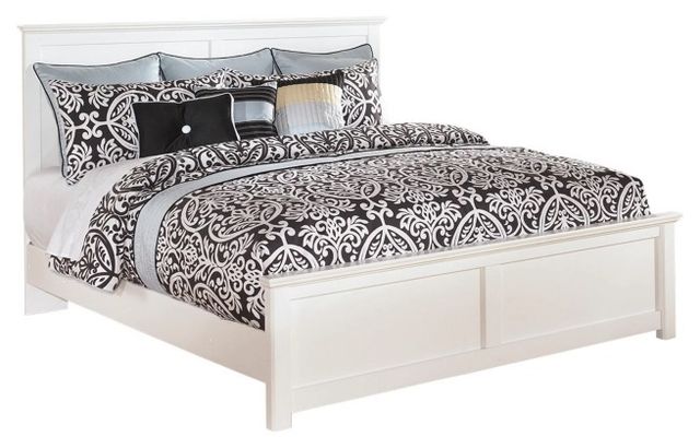 Signature Design by Ashley® Bostwick Shoals 2-Piece White King Panel Bed Set-1
