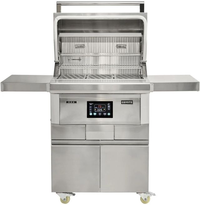 Coyote® 36" Stainless Steel Built-In Wood Pellet Grill with Cart-1