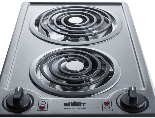 Summit® 12" Stainless Steel Electric Cooktop-2