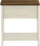 Monarch Specialties Inc. Antique White/Espresso Veneer 2-Tier Narrow Accent Table-3