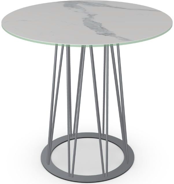Amisco Customizable Calypso 36" Italian Porcelain Round Counter Height Table-3
