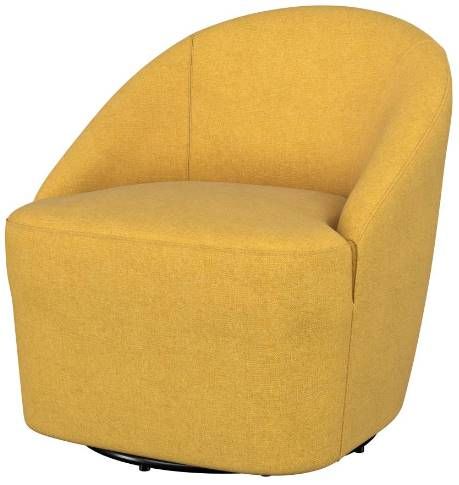 Coaster®  Leon Black/Mustard Yellow Swivel Chair -2