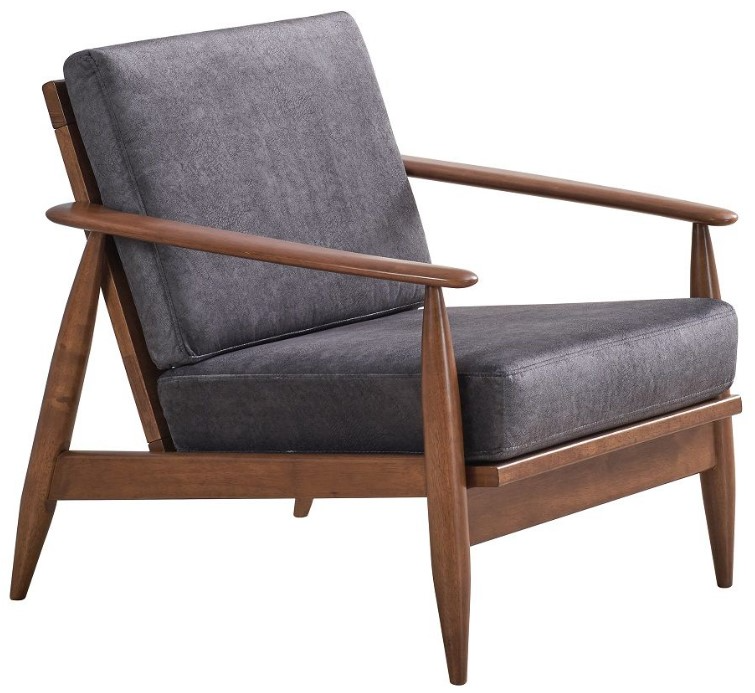 ACME Furniture Alisa Brown/Charcoal Accent Chair | Urner's