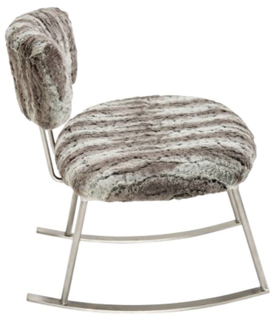 Michael Amini® A La Carte Brushed Silver/Moondust Rocker-2