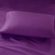 Olliix by Intelligent Design Purple Queen Microfiber Sheet Set with Side Storage Pockets-1