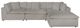 Jackson Furniture Posh 4-Piece Dove Modular Sectional-1