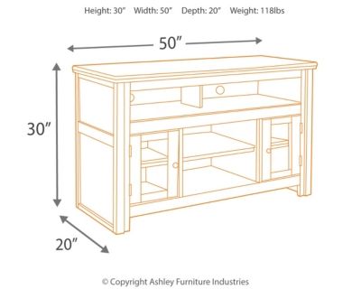 Signature Design by Ashley® Harpan Reddish Brown 50" TV Stand-3