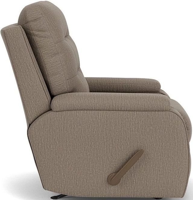 Flexsteel® Kerrie Brown Pewter Manual Rocking Recliner-2