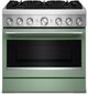 KitchenAid® 36" Cardamom 6 Burner Pro Style Dual Fuel Range with No Preheat Air Fry Mode -0