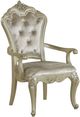 New Classic® Home Furnishings Monique Champagne/Silver Dining Arm Chair-0