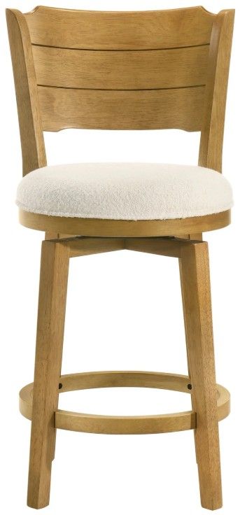 Armen Living Winsley Amber Stone/White Counter Stool-2