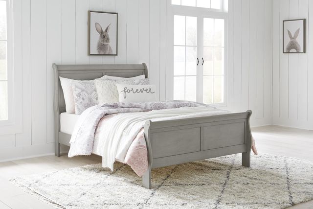 Signature Design by Ashley® Kordasky 2-Piece Gray Full Sleigh Bed Set-3