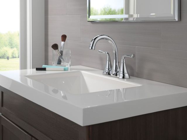 Delta Kayra® Chrome 2-Handle Tract-Pack Centerset Bathroom Faucet-1