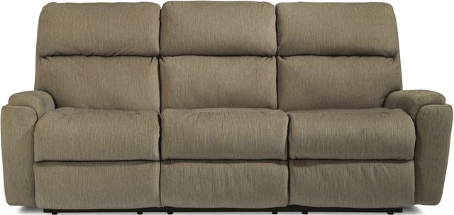 Flexsteel® Rio Pewter Power Reclining Sofa with Power Headrests-1