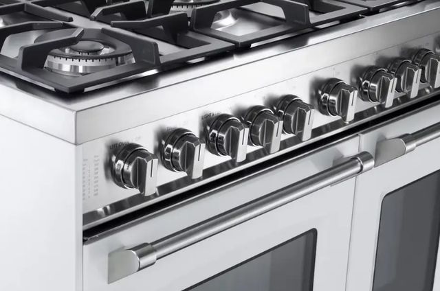 Verona® Prestige Series 36" White Pro Style Dual Fuel Gas Range-2