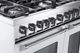 Verona® Prestige Series 36" White Pro Style Dual Fuel Gas Range-2