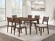 Steve Silver Co. Canton 7-Piece Brown Cherry/Oatmeal Dining Table Set-3