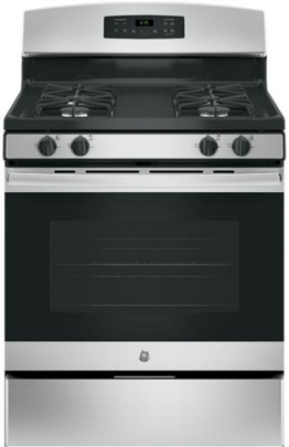 GE® 30" Stainless Steel Freestanding Gas Range-0