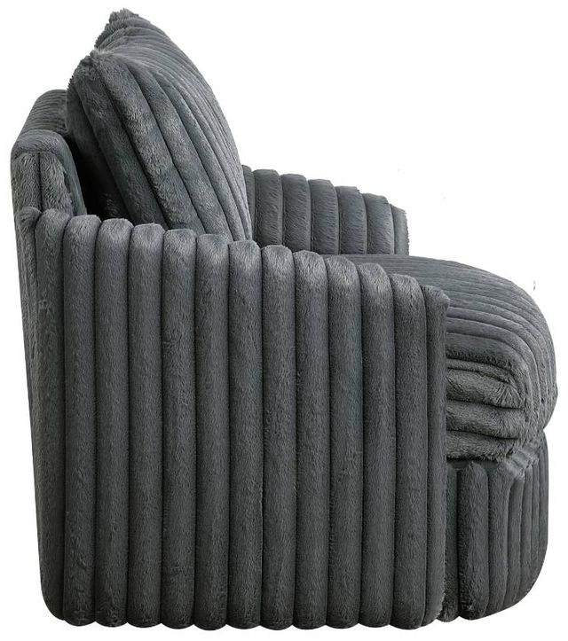 Homelegance® Tomball Dark Gray Swivel Accent Chair-3
