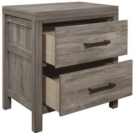 Mazin Furniture Bainbridge Gray Nightstand-2
