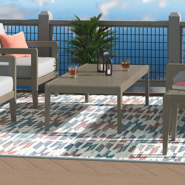 homestyles® Sustain Gray Outdoor Coffee Table-4