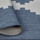 Olliix by Madison Park Isla Navy/White 5x7' Modern Geo Indoor/Outdoor Rug-1