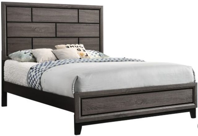Crown Mark Akerson Gray Youth Full Panel Bed-0