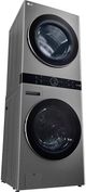 LG WashTower™ Graphite Steel Electric Laundry Center, 5.2 Cu. Ft. Washer, 7.4 Cu. Ft. 3-Way Venting Dryer with Black Tempered Glass Doors-4