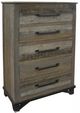 International Furniture Direct Loft Brown/Gray Chest-0