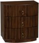 Powell® Ciarra Walnut 3-Drawer Nightstand-0